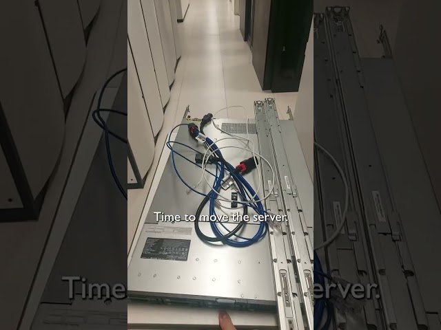 Moving a server #datacenter #foryou #moving #shorts