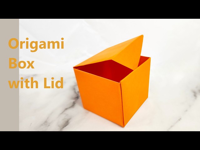 How to Make an Origami Box with Lid | Easy Square Paper Box
