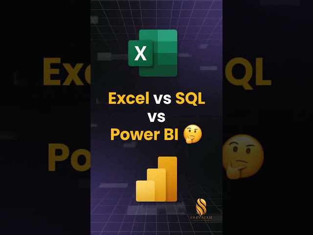 Excel vs SQL vs Power BI: What to Learn First? 🤔 | Data Analyst Roadmap 2026#DataAnalytics #PowerBI