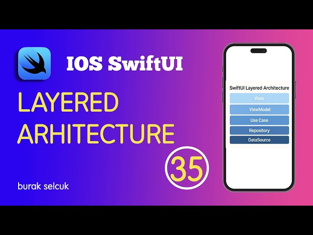 SWIFTUI - 35 SWIFTUI LAYERED ARHITECTURE