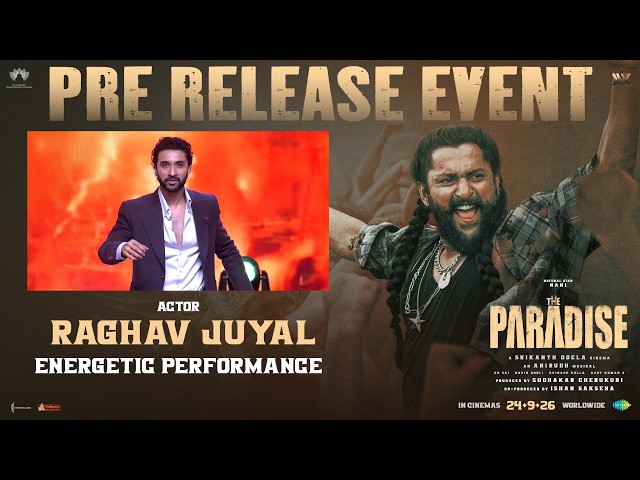 Raghav Juyal ENERGETIC DANCE | The Paradise Pre Release Event | Nani | Srikanth Odela | Anirudh