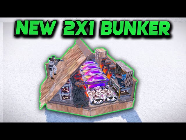 NEW 2X1 BUNKER in Rust | Rust Building Tutorial 2023