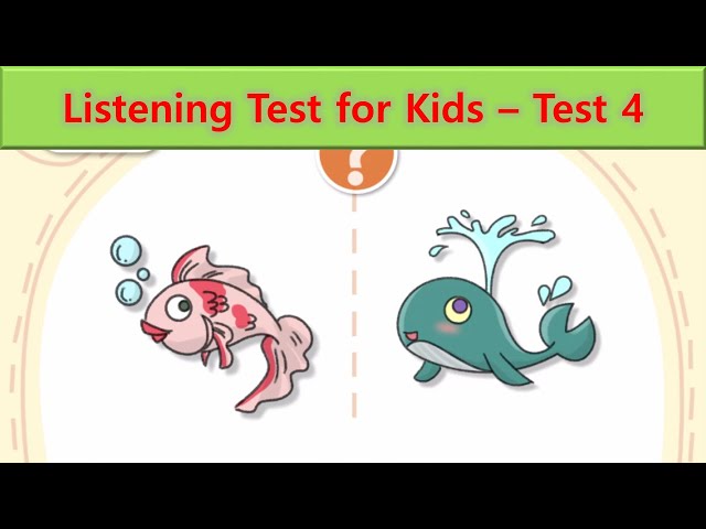 Listening Test for Kids | Test 4