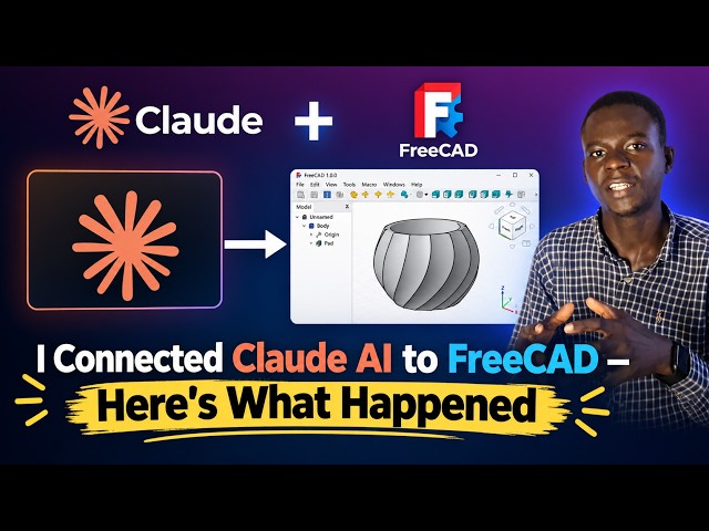 How I Connected FreeCAD with Claude AI (Step-by-Step)