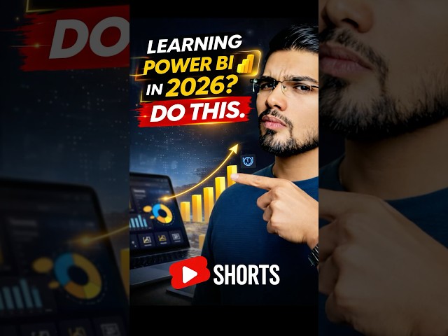 How to learn Power BI in 2026 | Power BI tutorial #powerbi