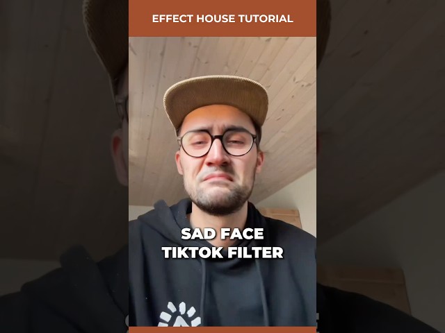 Sad Face | Effect House #tutorial  - Create your own TikTok Filter
