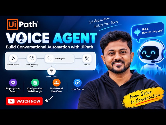 UiPath Voice Agents 🚀 | Complete Setup & Live Demo | Build Conversational AI Agents