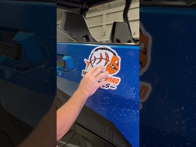How to apply a sticker without screwing it up. #diy | #decal | #offroad | #fishersoffroad | #sxs
