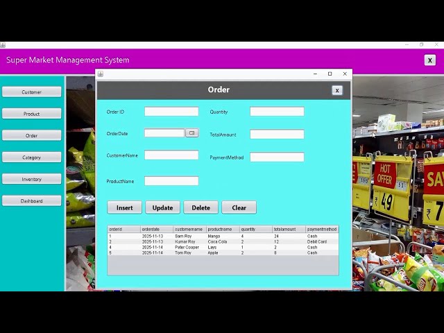 Java Full Project(Supermarket Management System) with Source Code