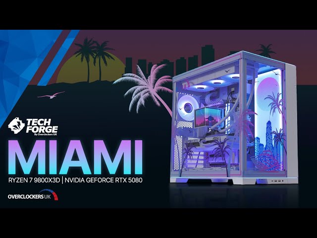 The Best Custom Gaming PC to Play GTA 🚤 TechForge Miami 🌴 9800X3D & RTX 5080