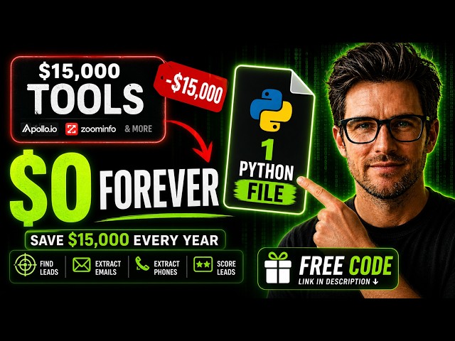 I Replaced $15,000 Lead Gen Tools With 1 Python File (Free Code)