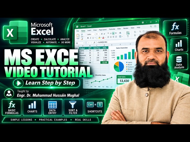 MS Excel Table Formatting & Filters | Create, Format, Sort & Filter Data | Excel Tutorial