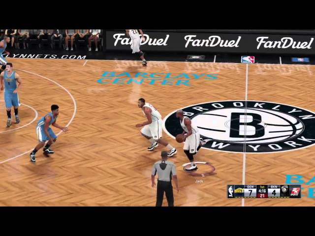 NBA 2K16 Gameplay Nuggets vs. Nets
