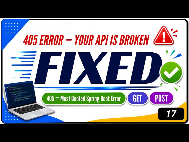 HttpRequestMethodNotSupportedException in Spring Boot | 405 Method Not Allowed | Fix GET POST  Error