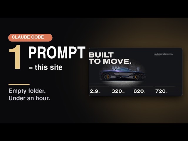 i built a supercar site in 60 minutes