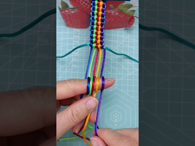 Genius Rainbow Macrame Knotting Hack for Friendship Bracelets