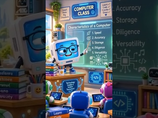 Characteristics of Computer | Computer Fundamentals | Computer GK for Exams #shorts #ai #viral