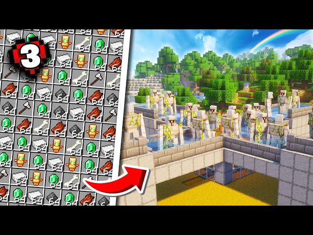 I Built the BEST Automatic Farms in Minecraft Hardcore