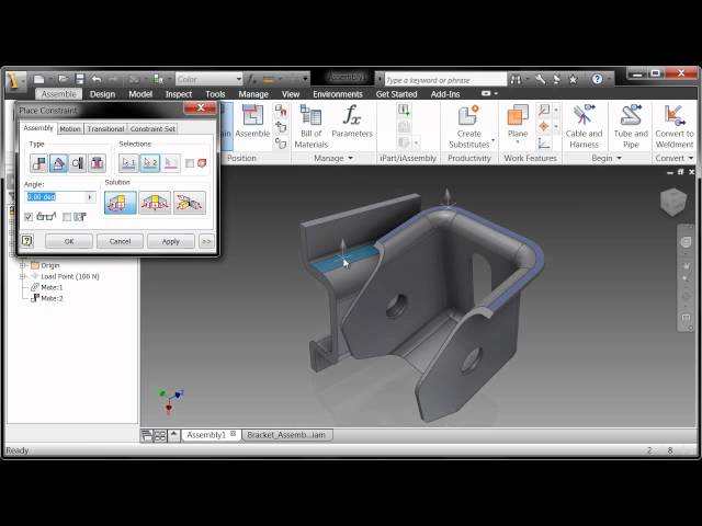 Autodesk Inventor Fundamentals - Basics of Assembly Modeling Chapter 2