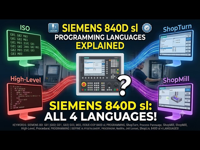 Different Programming Languages in Siemens 840D | ISO, ShopTurn, ShopMill & CNC Programming
