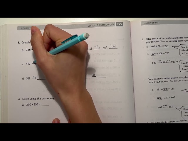 Eureka Math Grade 2 Module 5 Lesson 1 | #mathwithaubrey #homework