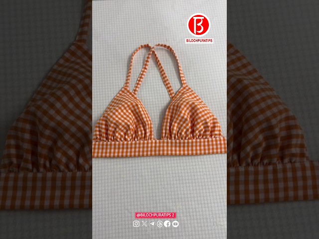 How to make cool summer slings, Cool camisole bra Sewing Tutorial Part 01
