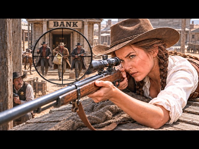 Outlaws Took the Bank—The Sheriff’s Last Hope Was a Farmer’s Wife With a Sharps Rifle