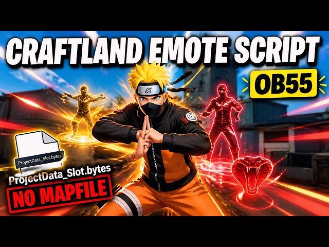 ADD RARE EMOTES IN CRAFTLAND MAP | Shah G Creator | EMOTES in Free Fire Craftland Map Tutorial OB55