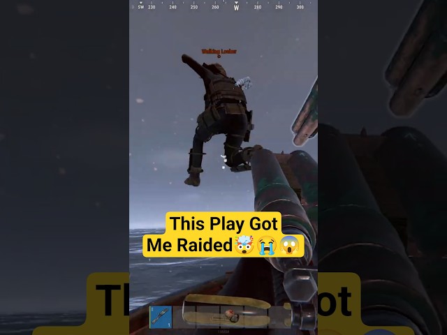 When you INSTANTLY get raided after making a play #rust #solo #solorust #rustbase #shorts