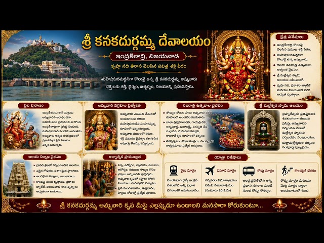 విజయవాడ కనకదుర్గమ్మ మహిమలు | ఇంద్రకీలాద్రిపై వెలసిన శక్తి స్వరూపిణి #telugudevotional #indrakiladri