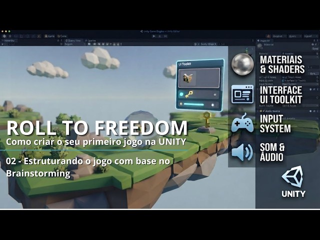 Unity - Roll to Freedom - Creating a Game from Scratch: 02 Structuring the game based on Brainsto...