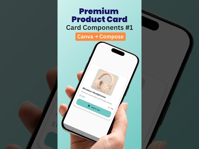 Premium Product Card UI in Jetpack Compose | Modern Android UI Design|#shorts