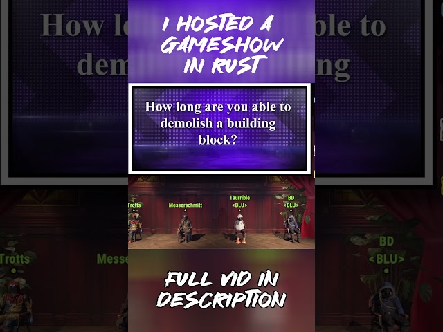 I Hosted a GAMESHOW in Rust!