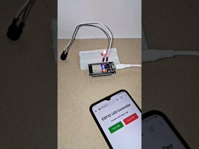 Control ESP32 LED from Web Server with Active Buzzer Feedback (DIY IoT Project)
