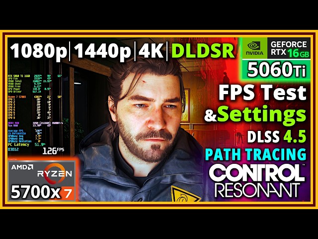 CONTROL Resonant - Ryzen 7 5700X & RTX 5060 Ti 16 GB | Northlight Engine Greatness with Path Tracing
