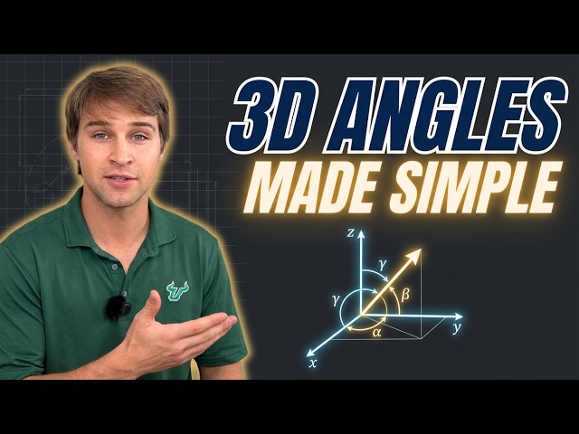 Statics: Direction Cosines & 3D Vectors (Made Easy)