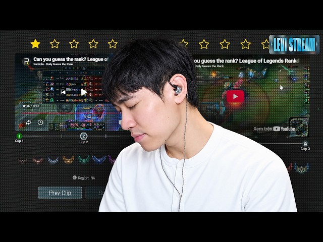 (Restream) Kiện tướng LMHT nhưng tôi chỉ thắng trong cuộc chơi đoán rank