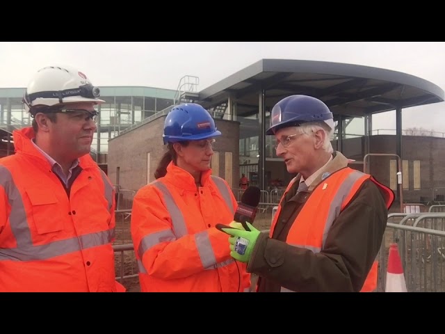 Jo with Cllr Ken Pollock and Nathan Campsall