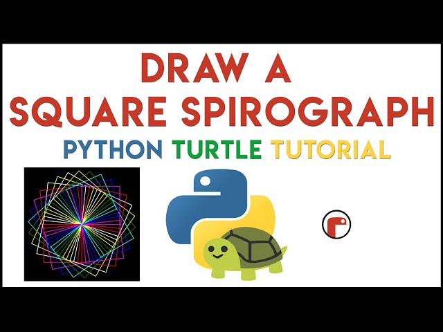 Python Turtle - Square Spirograph Tutorial