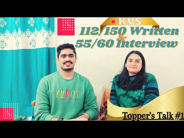 KVS Topper's Talk #1 🖍️📖 |  Preparation Strategies of KVS Toppers | Ms. Bhavna Bhardwaj 2017 Batch |