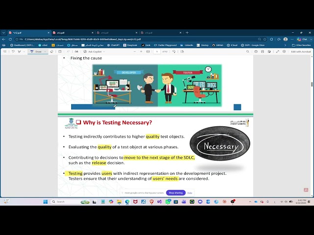 Software Testing (fundamentals - Through SDLS -Techniques -TC creation )