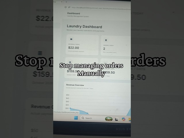LaundryFlow – PHP MySQL Laundry Management System | Laundry Business Dashboard & Source Code