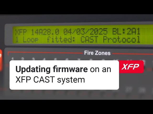 How to update firmware on an XFP fire panel