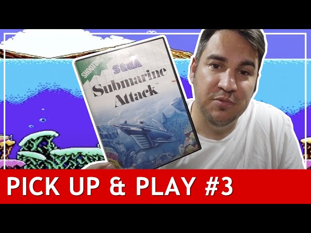 Pick Up & Play #3 Submarine Attack Sega Master System Retro Red Steve