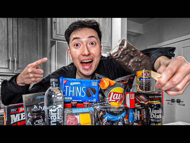 I Only Ate BLACK FOODS For 24 HOURS! (Horrible Idea..)