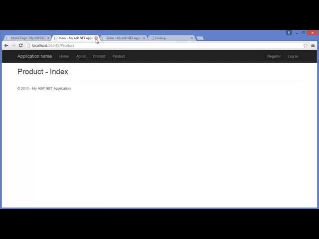 ASP.NET MVC 5 with Entity Framework Part 2