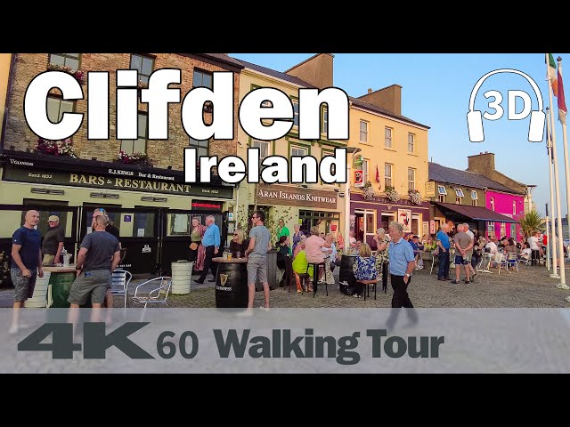 Clifden Ireland Walk ☀️ | Ireland, Connemara,  County Galway, | 4K60 Walking Tour | Binaural Audio