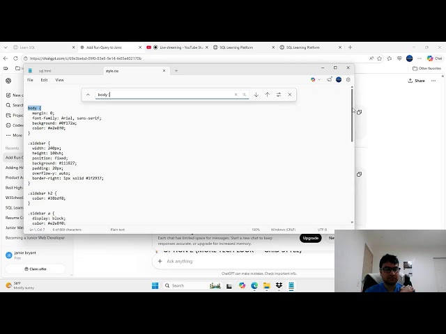 BUILDING SQL LEARNING PLATFORM USING CHATGPT