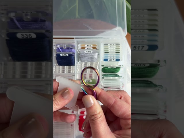Needlepoint thread organisation! 💕