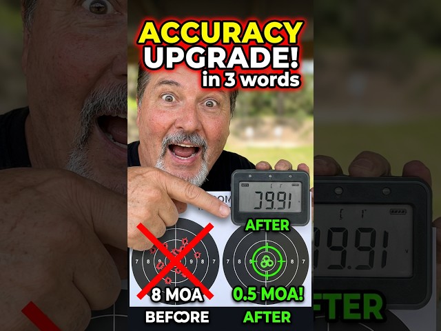 Wait, did this rifle just improve? #accuracy #testing #firearms #shorts